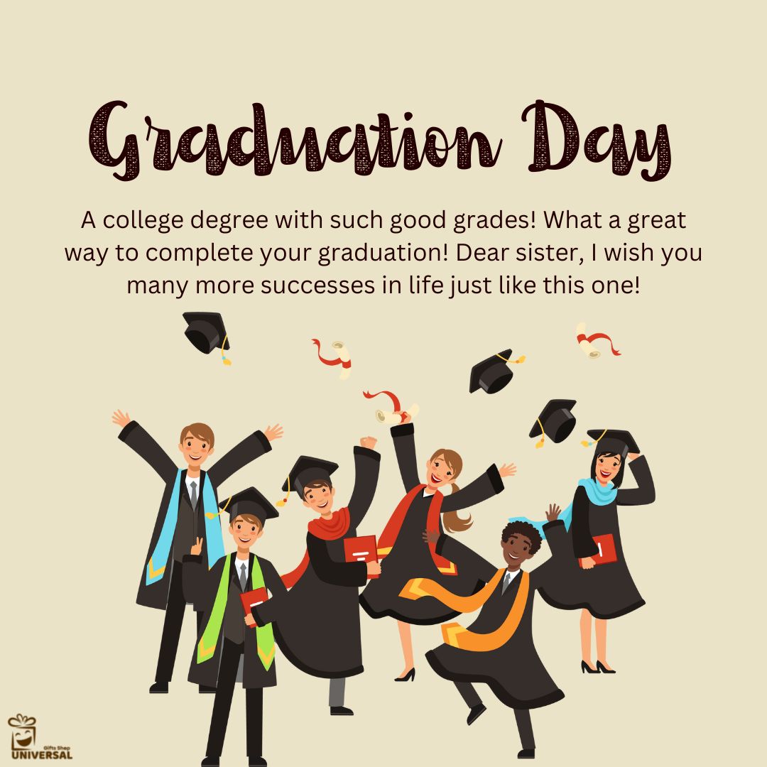 25 Happy Graduation Day Wishes For My Sister